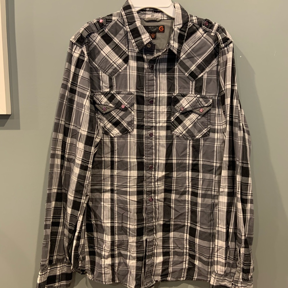 G by Guess plaid flannel